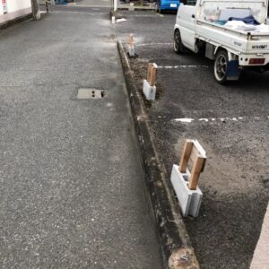 駐車場の小改装工事